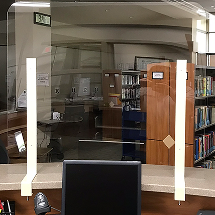 Transparent safety barriers